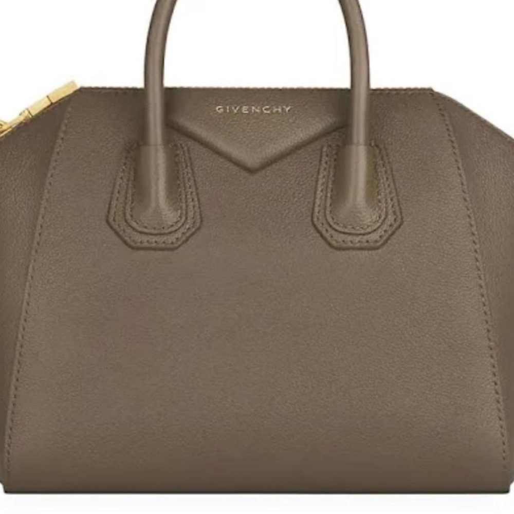 Givenchy Brown Satchel with Structured Trapezoidal Design